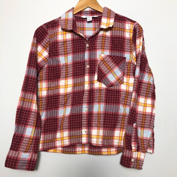 Old Navy Plaid Flannel Tunic Shirt MP - Picture 1 of 13